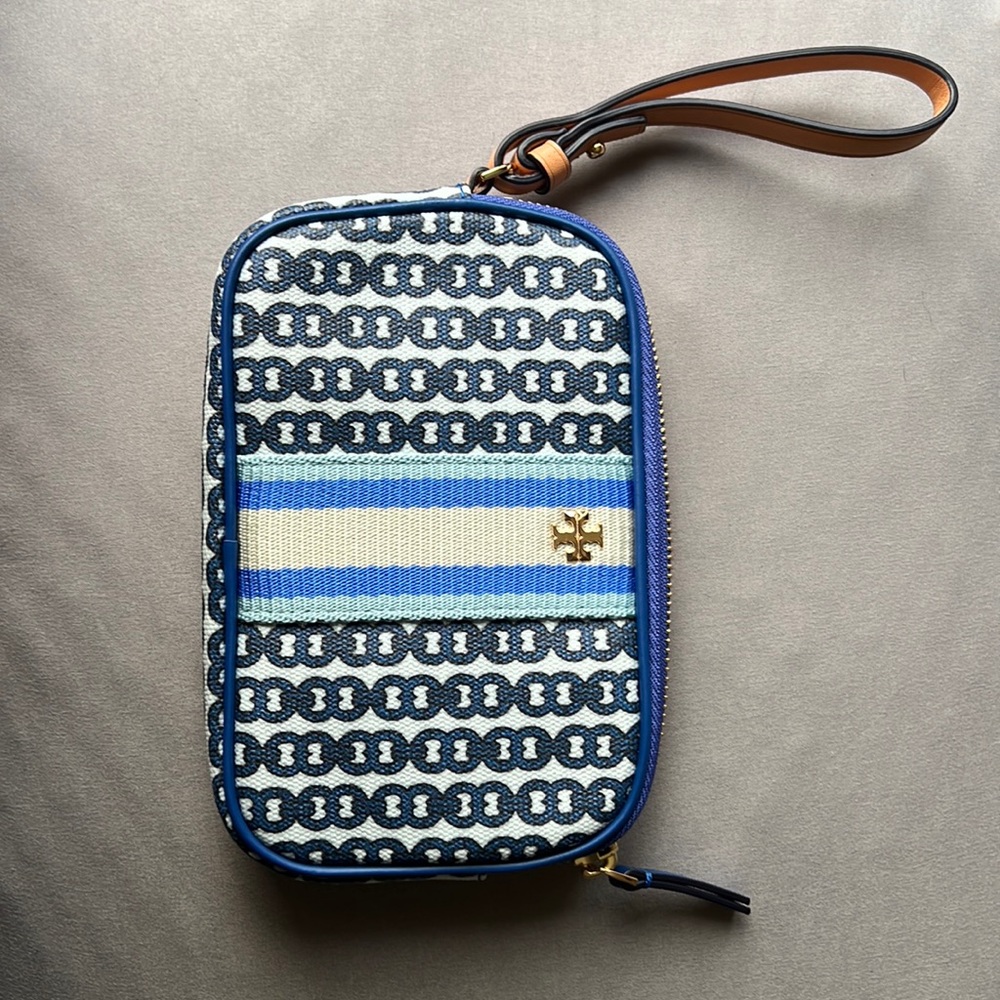 Tory Burch, Gemini, Link, Canvas wristlet